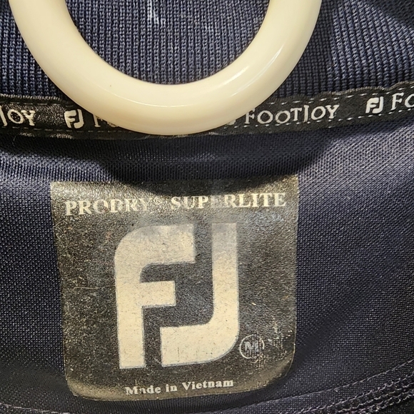 FootJoy men's navy blue Golf Polo Shirt size M - Picture 3 of 11